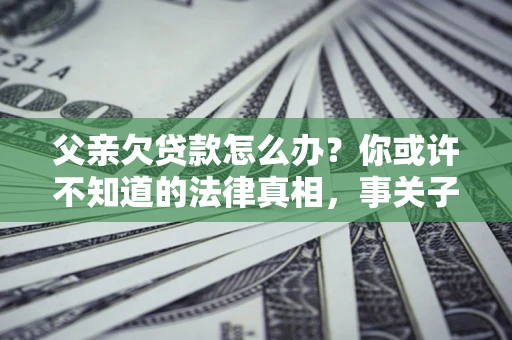 北京父亲欠贷款怎么办？你或许不知道的法律真相，事关子女未来