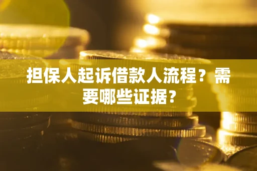 北京担保人起诉借款人流程？需要哪些证据？