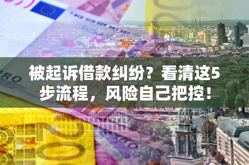 北京被起诉借款纠纷？看清这5步流程，风险自己把控！