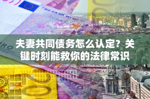 北京夫妻共同债务怎么认定？关键时刻能救你的法律常识
